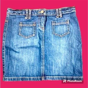 New York & Company Jean Mini Skirt Size 4